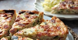 Recette Quiche aux courgettes et au jambon