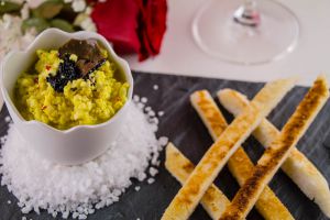 Recette Repas vegan de St Valentin : en entrée, une brouillade d’amoureux