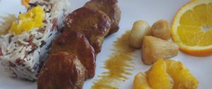 Recette Filet mignon de porc à l’orange, au miel et petits oignons…Tout un programme