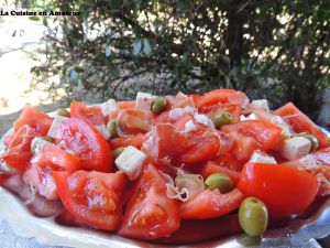 Recette Salade de tomates, jambon