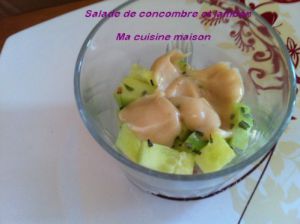 Recette Salade de concombre et jambon