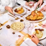 Recette Poularde rôtie et farcie de marrons et foie gras