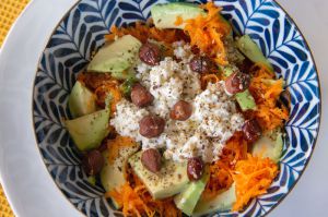 Recette Petite salade de carotte râpée et avocat