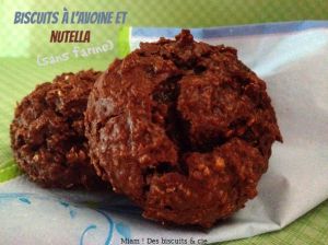 Recette Biscuits à l'avoine & Nutella (sans farine)