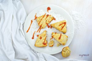 Recette Scones noix de coco et confiture (Vegan)