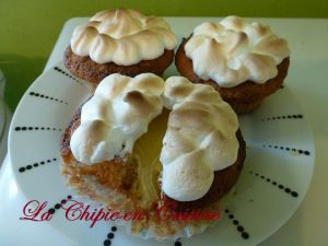 Recette Cupcakes façon tarte aux citrons meringués