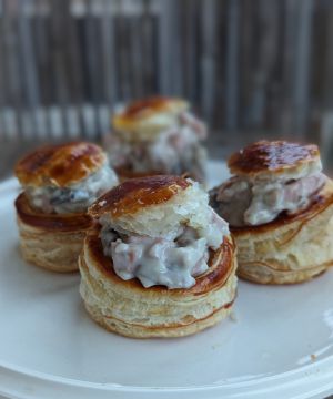 Recette Bouchées à la reine au poulet et champignons