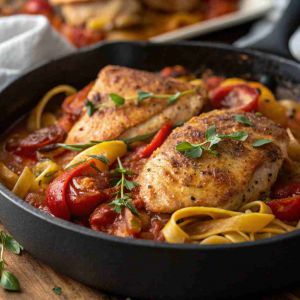 Recette Italian Chicken Dinner – One-Pan Tuscan Recipe