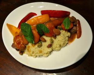 Recette Agneau façon tajine aux abricots et amandes