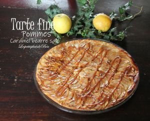 Recette Tarte fine aux pommes et caramel beurre salé