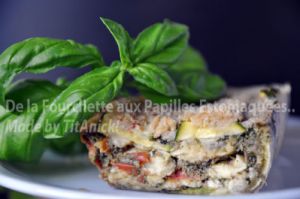 Recette 4 cakes style flan aux courgettes, tomates, mozzarella et pesto de basilic