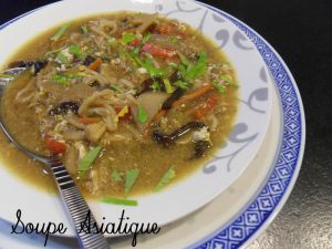 Recette Soupe asiatique