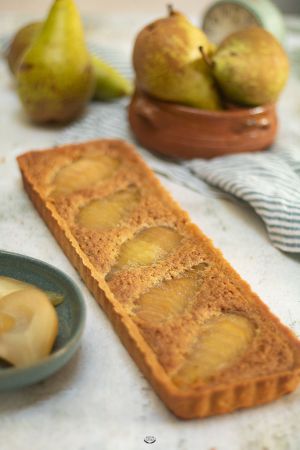 Recette Tarte poire pistache