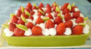 Recette Gâteau entremet fraîcheur aux fraises