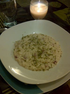 Recette Risotto parmesan Oignon rouge