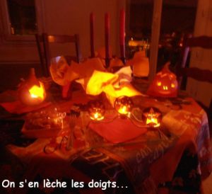 Recette Halloween 2011: gratin de potimarron et côtes de porc endiablées