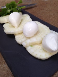 Recette Entree legere cet emince fenouil mozzarella