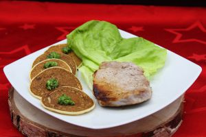 Recette Blinis de céleri et pesto d’ail des ours