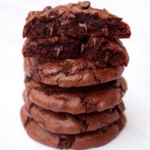 Recette Cookies façon brownie au chocolat {vegan}