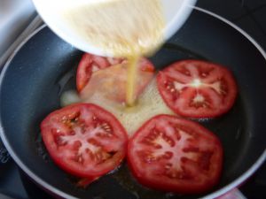 Recette Tortilla omelette & crudités en portefeuille