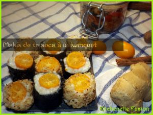 Recette Makis de tapioca au lait d'amande et à la kumquat {vegan}