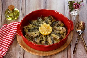 Recette Gratin de sardines aux artichauts