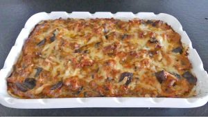 Recette Gratin d’aubergines jambon et Beaufort *