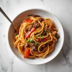 Recette Easy Mongolian Ground Beef Noodles