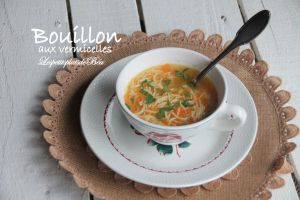 Recette Bouillon aux vermicelles