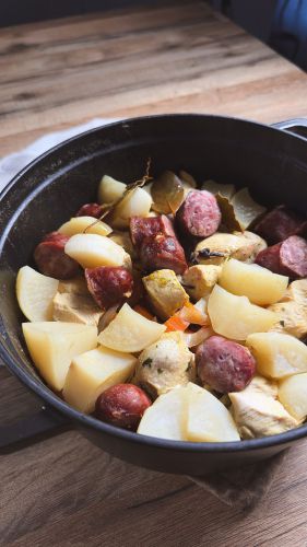 Recette Potée auvergnate au poulet et Diot de Savoie