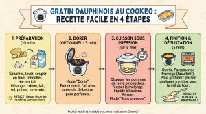 Recette Découvrez la recette du gratin dauphinois au cookeo