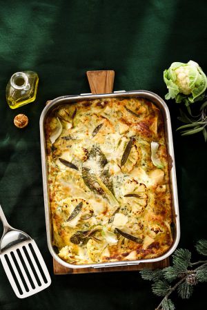 Recette Lasagnes au fromage et au chou-fleur (végétariennes)