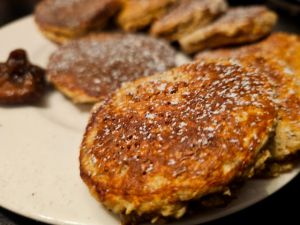 Recette Pancakes  aux flocons d’avoine, blancs d’œufs et figues