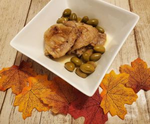 Recette Poulet aux olives au Cookéo