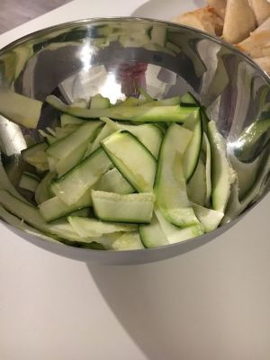 Recette Salade de tagliatelles de courgettes