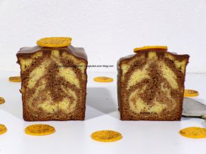 Recette Cake marbré fruit de la Passion chocolat au lait d'après Flavie Joannon