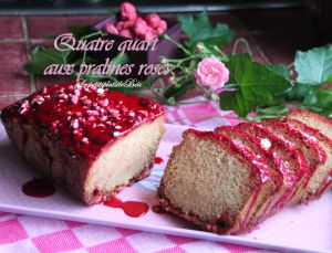 Recette Quatre quart aux pralines roses