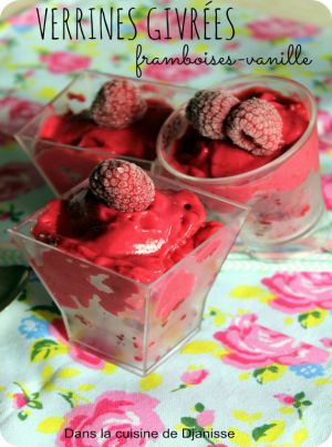 Recette Verrines givrées framboises-vanille – #Vegan