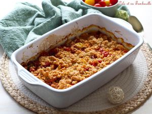 Recette Crumble de tomates cerises au parmesan
