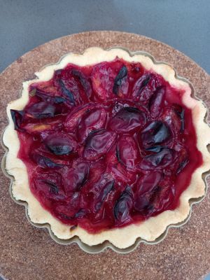 Recette Tarte aux prunes rouges