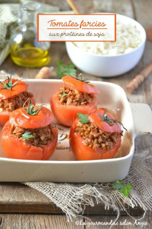 Recette Tomates farcies aux PST #vegan #glutenfree