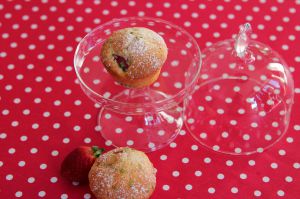 Recette Muffins moelleux fraises et citron vert