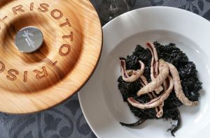 Recette Risotto encornets et encre de seiche