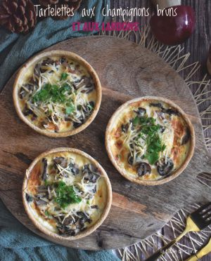 Recette Tartelettes aux champignons bruns et aux lardons