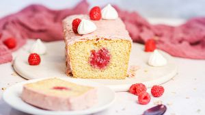 Recette Cake de Saint-Valentin au coeur de framboise