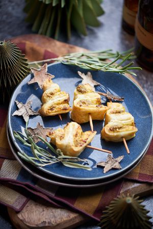 Recette Sapins feuilletés au pesto