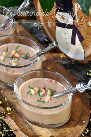 Recette Velouté de champignons de Paris & châtaignes