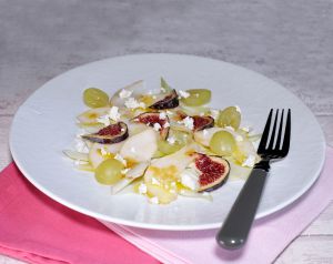 Recette Salade de fenouil, poires, figues, raisin et feta