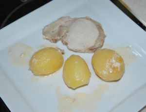 Recette Porc au lait et pommes fondantes *