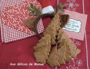 Recette Biscuits sapin aux pralines roses (Noël)